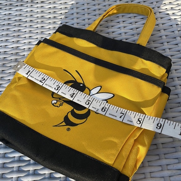 🐝 Georgia Tech Yellow /Black Multi-Pocket Shower Caddy Bag - Picture 8 of 11